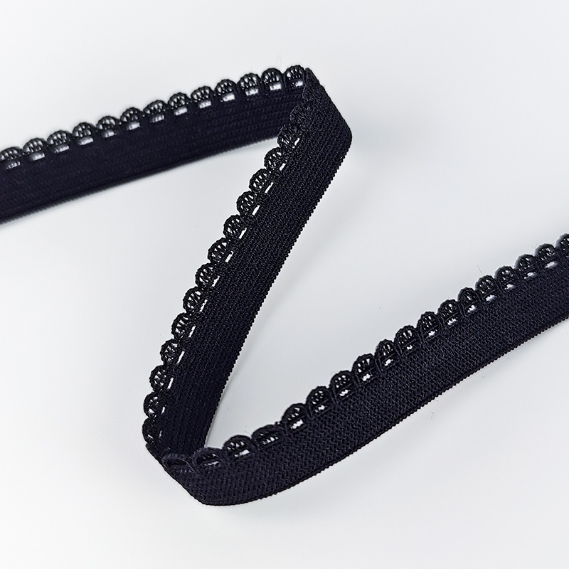 Lace Ribbon Trim - 100 метров, 10 мм, волнистая эластичная