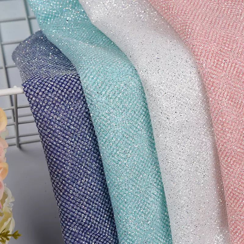 Crystal Mesh Fabric - Ткань из сетки с блестками и