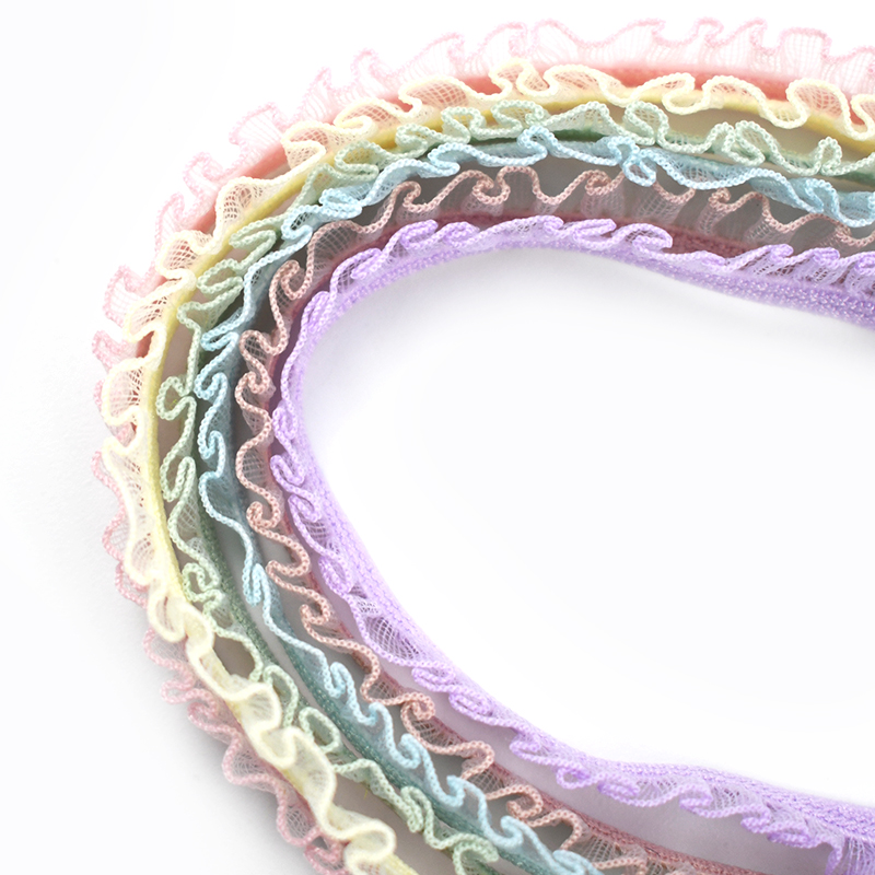 Lace Ribbon Trim - 6 мм 10/20/45 метров плиссированные кружевные