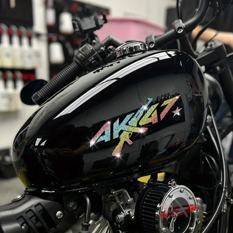 Наклейка на мотоцикл AK47 с им – обзор и цена Glitter Vinyl Roll
