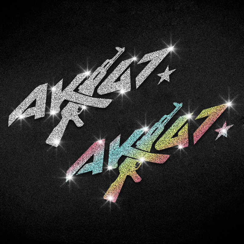 Наклейка на мотоцикл AK47 с им – обзор и цена Glitter Vinyl Roll