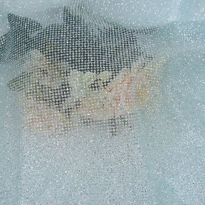 Ткань из сетки с блестками и п – обзор и цена Crystal Mesh Fabric