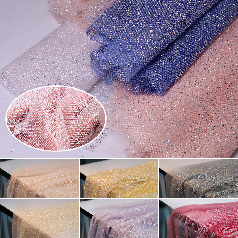 100/300/500 см x 150 см блестя – обзор и цена Crystal Mesh Fabric