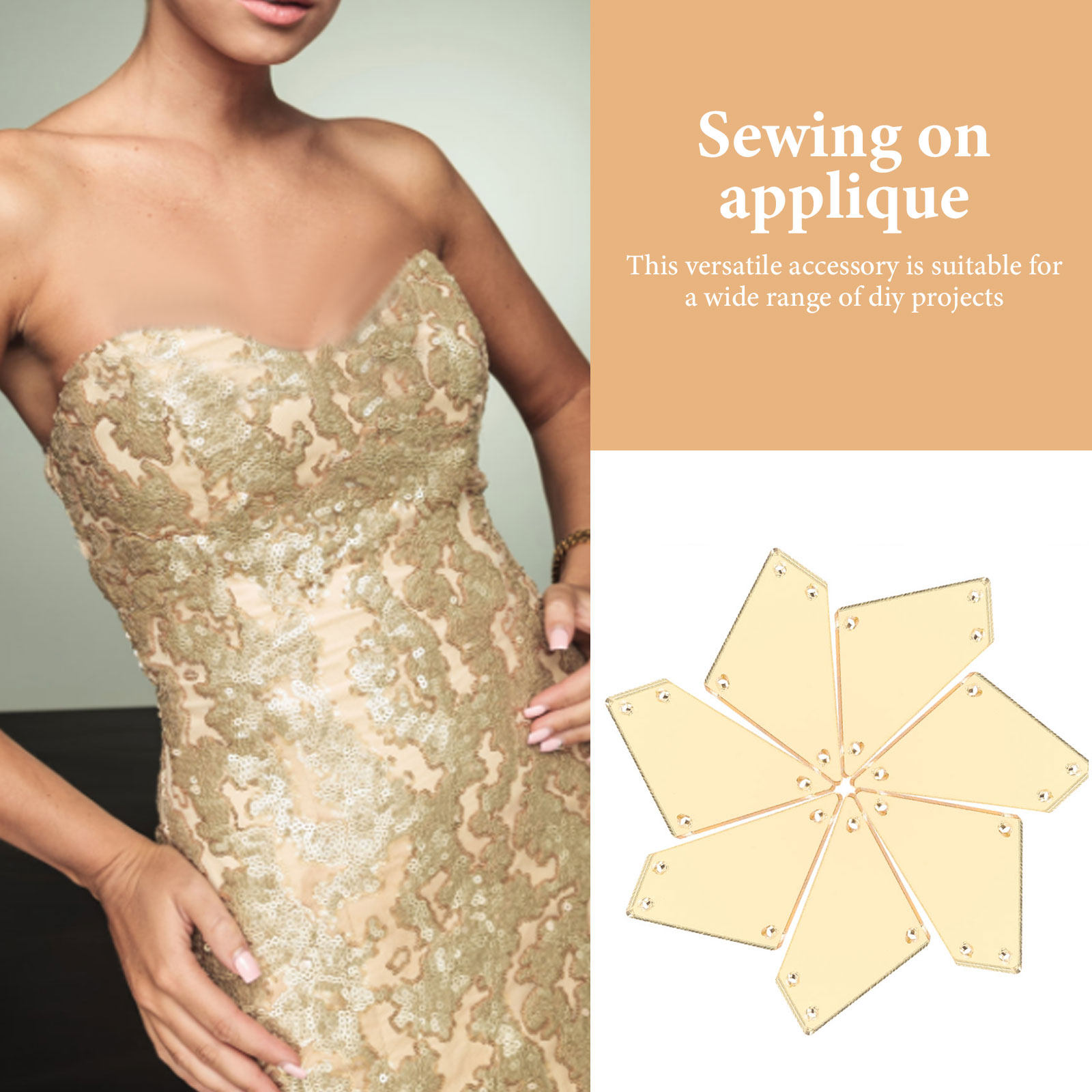 50 шт. акриловых зеркальных ст – обзор и цена Sew On Rhinestone